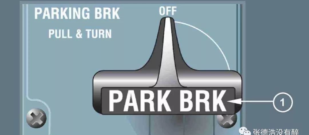 PARKING BRK handle